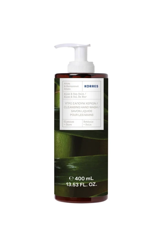 Image of Korres Aloe Sea Salt Handwash Pump 400ml Multi female