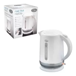 image of Quest 1.5L Fast Boil Kettle - White And Silver