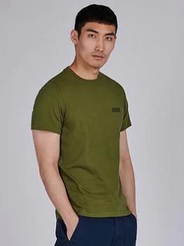 Image of Barbour International Small Logo T-Shirt - Vintage Green , Vintage Green, Size S, Men