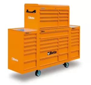 image of Beta Tools C38C-O Mobile Roller Cab Unit - 33 drawers Orange 038000201