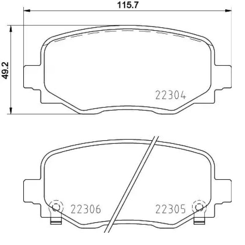 Image of Brake pad set VAICO V24-0781