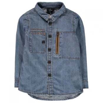 Image of Firetrap Denim Shirts Infant Boys - Mid Wash