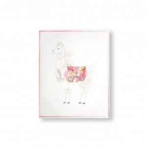 image of Art for the Home Lucky Llama Printed Canvas Wall Art