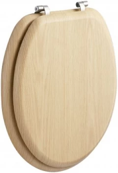 image of Wickes Soft Close Toilet Seat - Natural Pine Effect