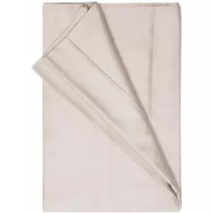 Image of Belledorm 450 Thread Count 100% Pima Cotton Flat Sheet, Oyster, Emperor
