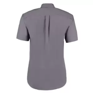 Image of Kustom Kit Mens Short Sleeve Corporate Oxford Shirt (14inch) (White)