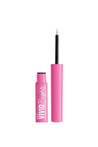 image of NYX Professional Makeup Vivid Brights Liquid Eyeliner Dont Pink Twice