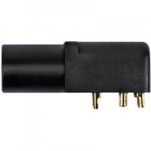 Image of Jack socket Socket horizontal mount Pin diameter 4mm Black Sc
