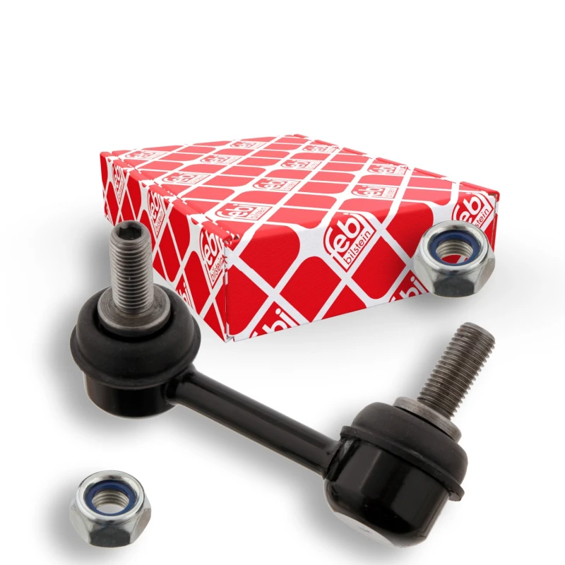 Image of FEBI BILSTEIN 28462 Anti-roll bar link OE Turbo NEW, Rear Axle Right Steel Link Stabiliser (3229)