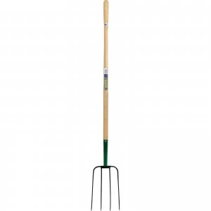Image of Draper 4 Prong Manure Fork with Steel Shaft