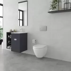 Image of Light Grey Stone Effect Floor Tile 45 x 45cm - Carlisle
