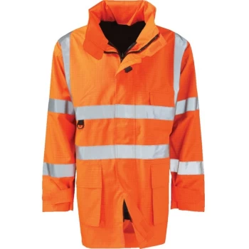 image of Orbit International - Vesuvius Flame-retardant Large Orange Jacket