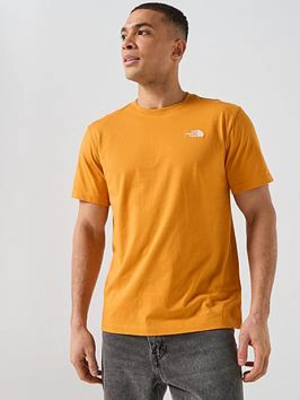 Image of The North Face Regular Fit Simple Dome T-Shirt Mens - Orange Male XL