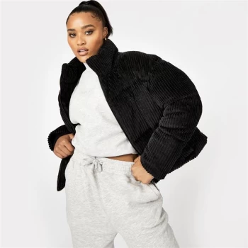 Image of Jack Wills Eco Cord Puffer Jacket - Black