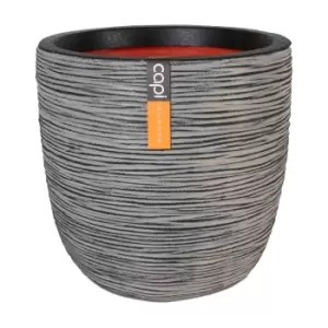 Image of Capi Europe Ball Planter Rib NL 54x52 - Anthracite