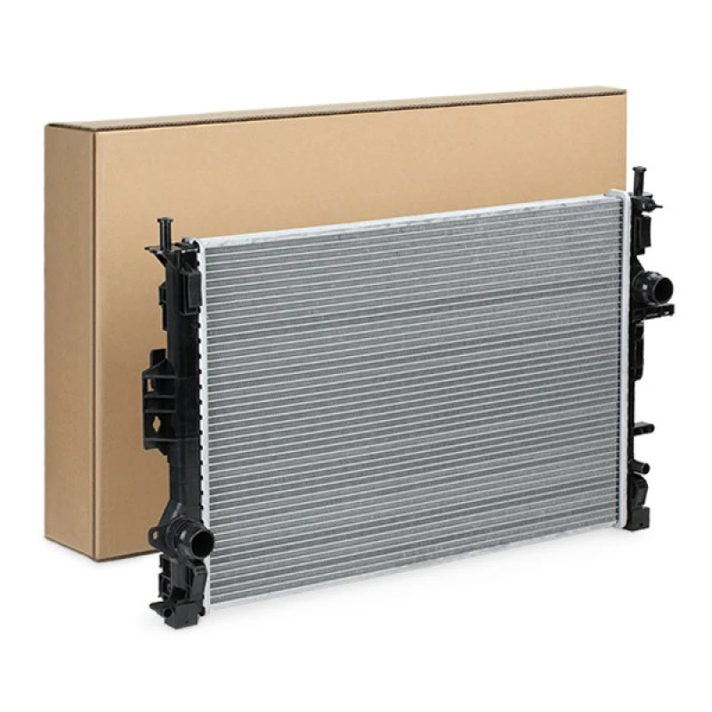 Image of PRASCO FDA2425 Engine radiator Aluminium, Mechanically jointed cooling fins, with quick couplers Radiator,engine cooling (470)