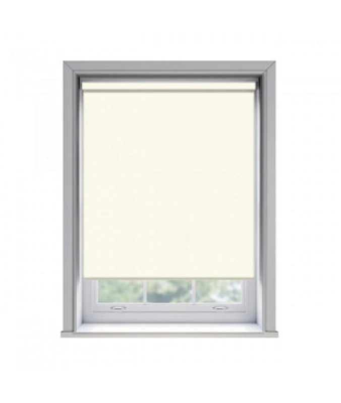 Image of 45Cm No Drill Self Adhesive Cream Thermal Blackout Roller Blind (170Cm Drop)