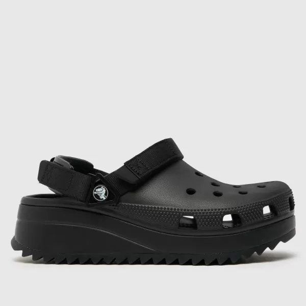 image of Crocs classic hiker clog sandals in black