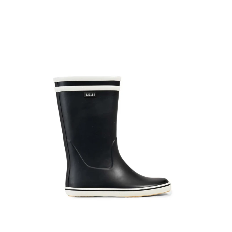 Image of Aigle Malouine 2 Calf Boots Navy/White Women 36 (3.5);37 (4);38 (5);39 (5.5 to 6);41 (7)