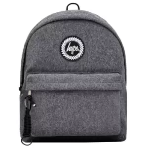 image of Hype Textured Backpack (One Size) (Gunmetal Grey/Black)