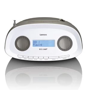 Image of Lenco Portable Radio/CD Player - Taupe