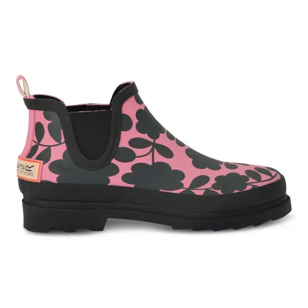Image of Regatta Womens Orla Waterproof Mid Wellington Boots UK Size 8 (EU 42) Pink Floral RWF760-IAM-8
