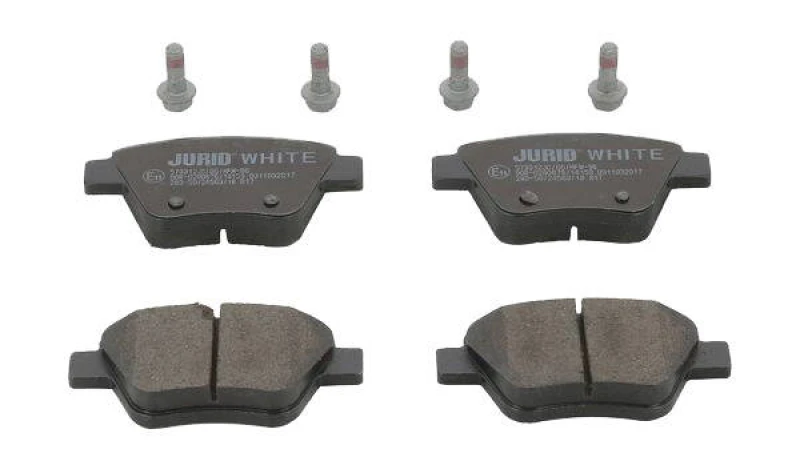 Image of JURID 573312JC Brake pad set not prepared for wear warning indicator, PREMIER Ceramic Brake Pad Set,disc brake (402)