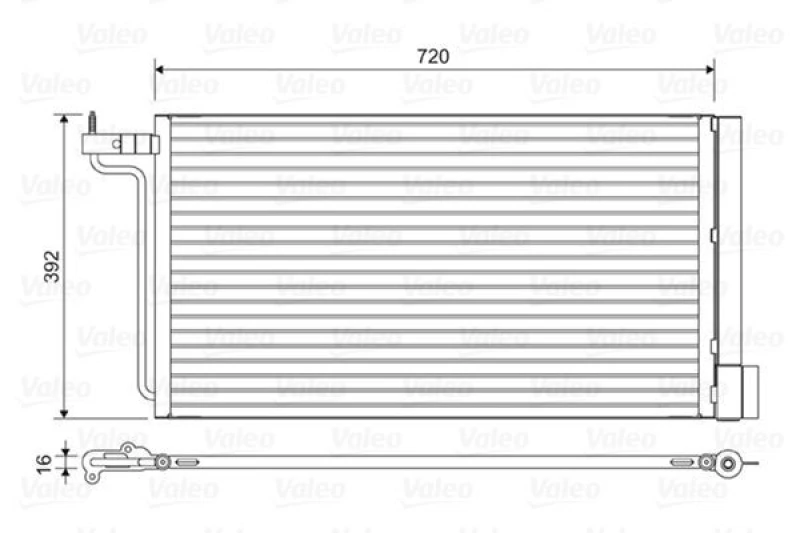 Image of Air conditioning condenser VALEO 814177