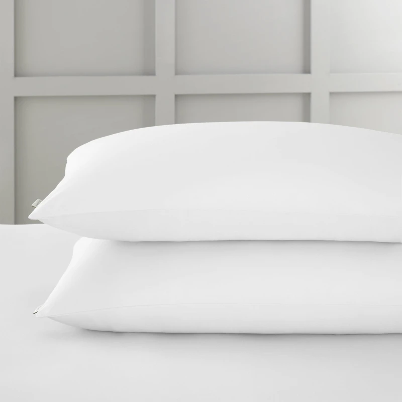 Image of Bianca 400 TC Cotton Sateen Standard Pillowcase Pair White unisex Standard