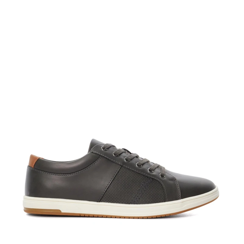 Image of Dune London Mens Trez Low-Top Trainers Grey Synthetic male 6 (40)