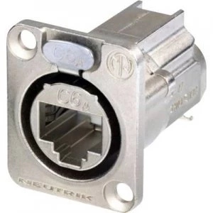 Image of RJ45 Data Connector etherCON D series Socket, straight Number of pins: 8P8C NE8FDX-Y6 Nickel Neutrik NE8FDX-Y6