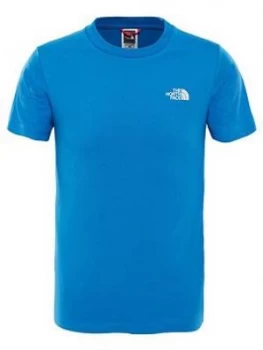 Image of The North Face Boys Simple Dome Tee Blue Size L13 14 Years