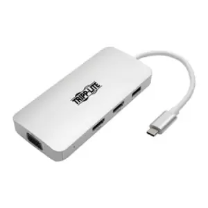 Image of Tripp Lite U442-DOCK12-S USB-C Dock Triple Display - HDMI VGA USB 3.2 Gen 1 USB-A Hub 100W PD Charging