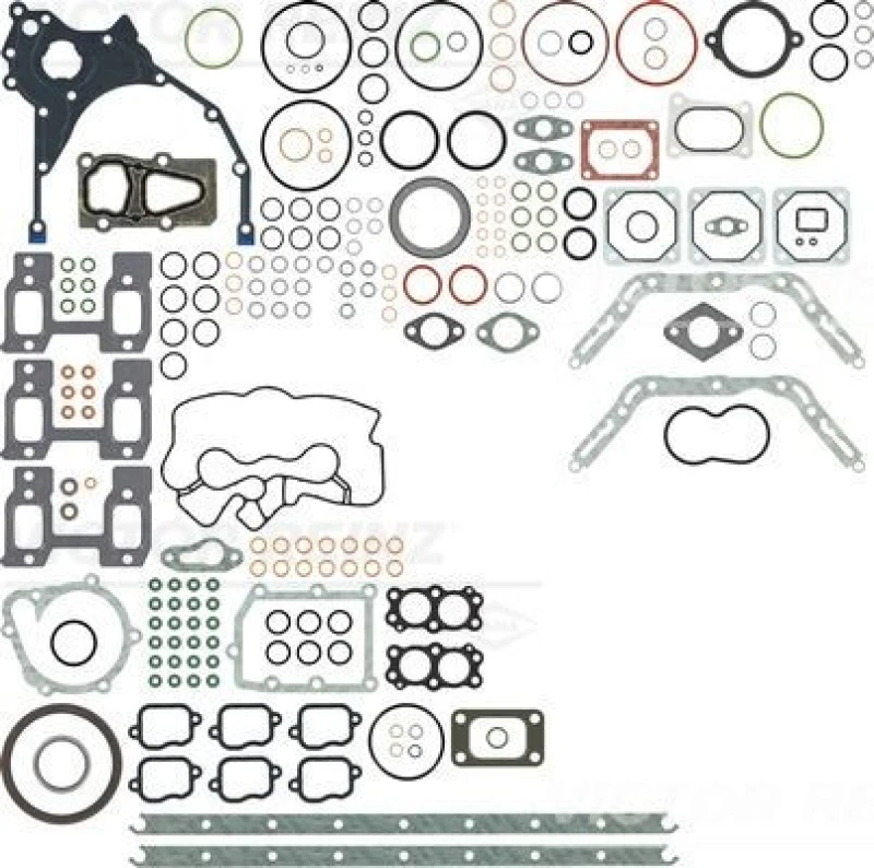 Image of REINZ 01-39563-01 Full Gasket Set, engine without valve cover gasket Full Gasket Set,engine (560)