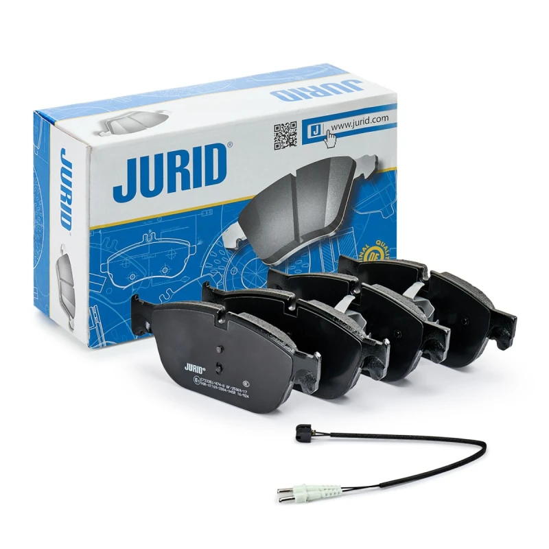 Image of JURID 573338J Brake pad set incl. wear warning contact Brake Pad Set,disc brake (402)