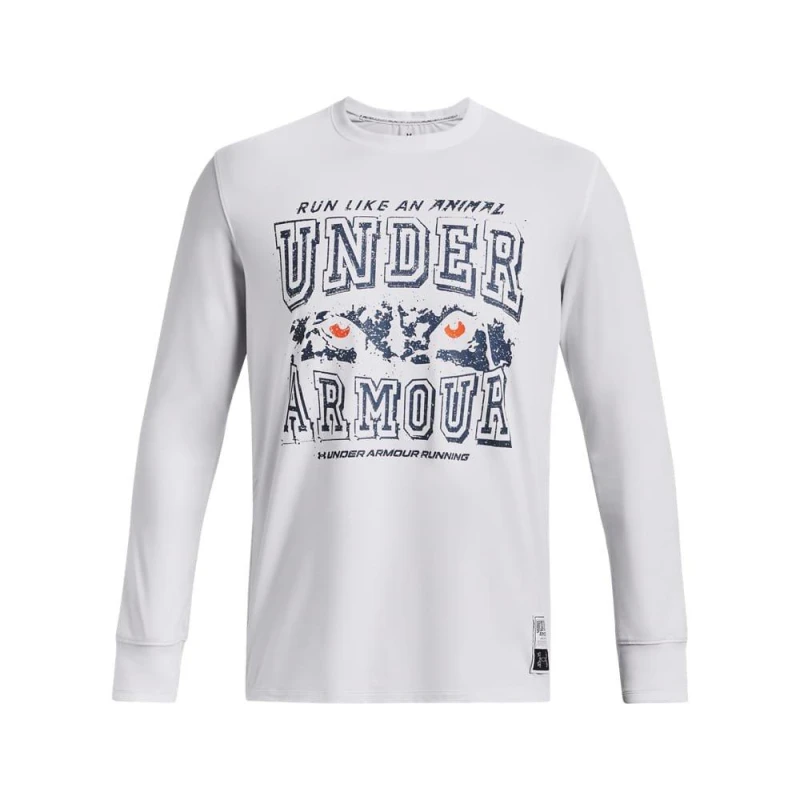 Image of Under Armour Run Like A... Long Sleeve Warmup Top - White White S