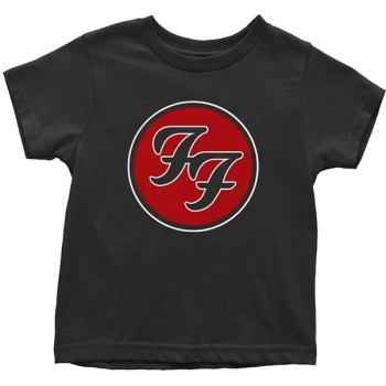 Image of Foo Fighters - FF Logo Kids 12 Months T-Shirt - Black
