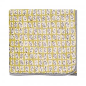 Image of Helena Springfield Unna Chartreuse Fleece Throw Natural (Cream)