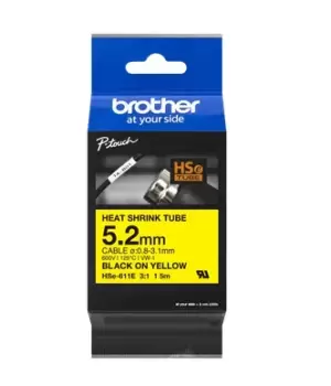 image of Brother HSE611E printer ribbon Black