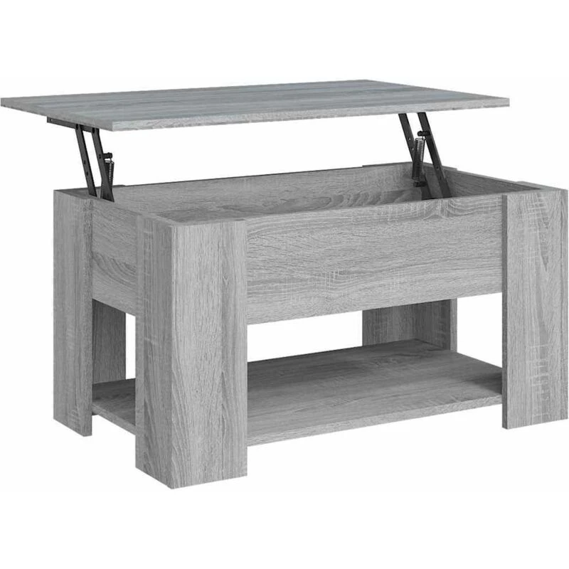 Image of VIDAXL Coffee Table Grey Sonoma 79x49x41cm Engineered Wood Vidaxl 8720286973950