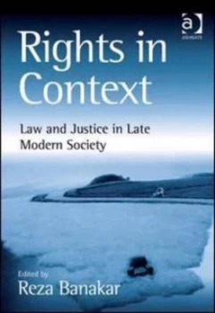Image of Rights in Context by Reza Banakar Hardback