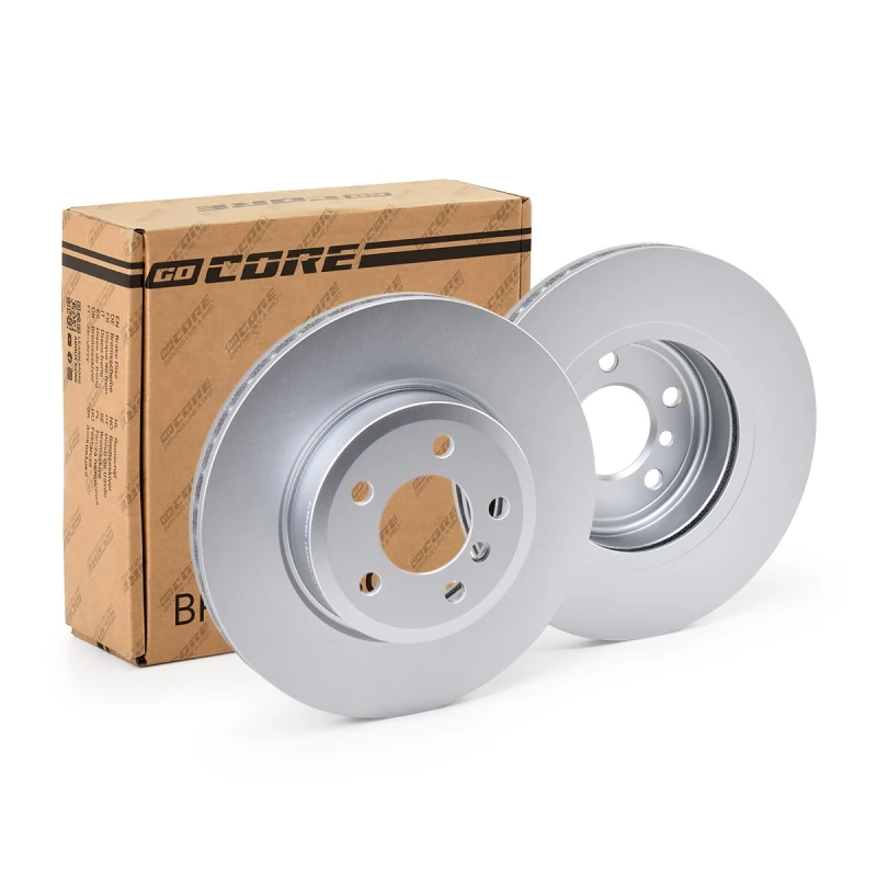 Image of goCORE GCH20174 Brake disc Front Axle, Vented, Grey Cast Iron, Coated, High-carbon, with bolts/screws Grey Cast Iron Brake Disc (82)