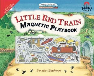 Image of Little Red Train Magnetic Playbook by Benedict Blathwayt Hardback