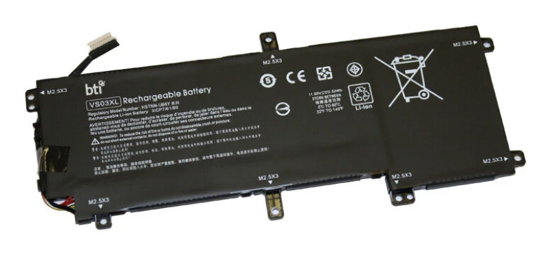 Image of BTI BTI 849313-850 compatible 52Wh 3-cell battery for HP Envy 15-AS 849313-850-BTI