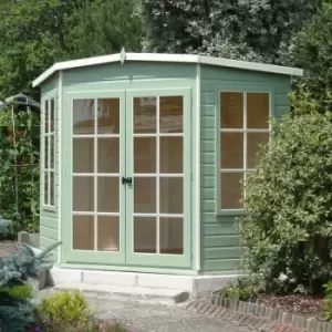 image of 8 x 8 Hampton Corner Summerhouse - Honey Brown