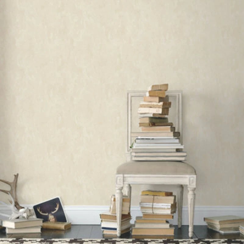 Image of Galerie Nostalgie Cream Plain Texture Smooth Wallpaper