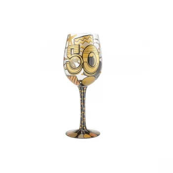 image of 50th Birthday Lolita Wine Glass