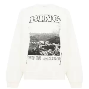 ANINE BING Jaci Rio Sweatshirt - Cream