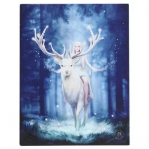 image of 19 x 25cm Fantasy Forest Canvas Plaque By Anne Stokes