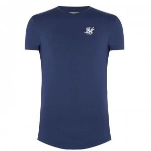 image of SikSilk Core Logo T-Shirt - Navy